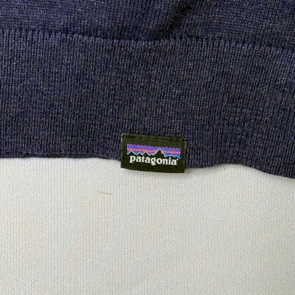 Patagonia Yewcrag Crew Sweater Mens Medium Purple Organic Cotton Blend STY53450 - Picture 4 of 11